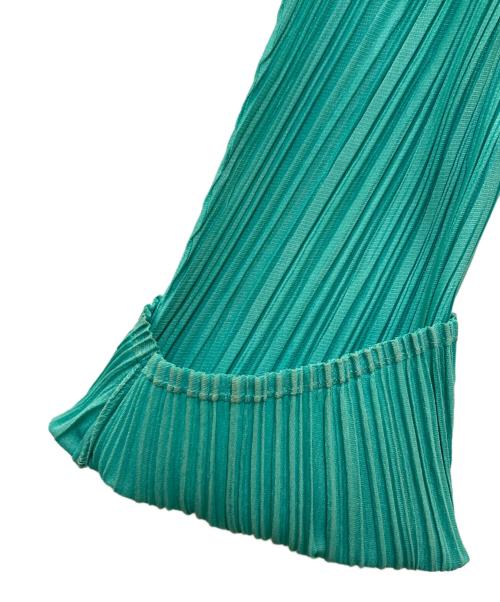 PLEATS PLEASE（プリーツプリーズ）PLEATS PLEASE (プリーツプリーズ) プリーツカーディガン　PP91-J0166 グリーン サイズ:3の古着・服飾アイテム