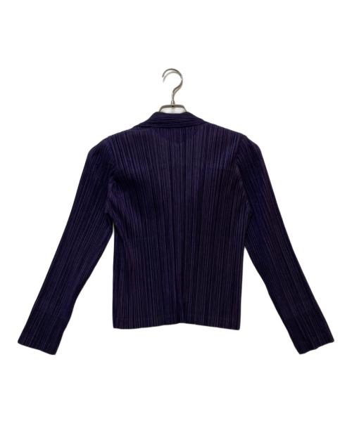 PLEATS PLEASE（プリーツプリーズ）PLEATS PLEASE (プリーツプリーズ) プリーツジャケット　PP93-JD447 パープル サイズ:３の古着・服飾アイテム