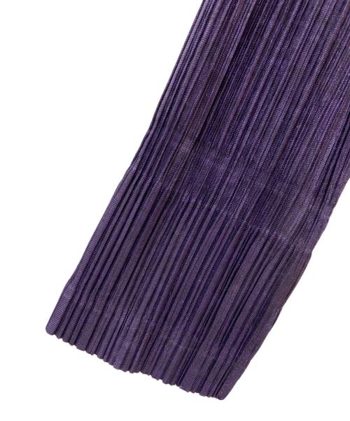 PLEATS PLEASE（プリーツプリーズ）PLEATS PLEASE (プリーツプリーズ) プリーツジャケット　PP93-JD447 パープル サイズ:３の古着・服飾アイテム