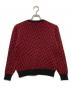 Christian Dior (クリスチャン ディオール) トロッター柄ニット ブラック×レッド サイズ:M：20000円