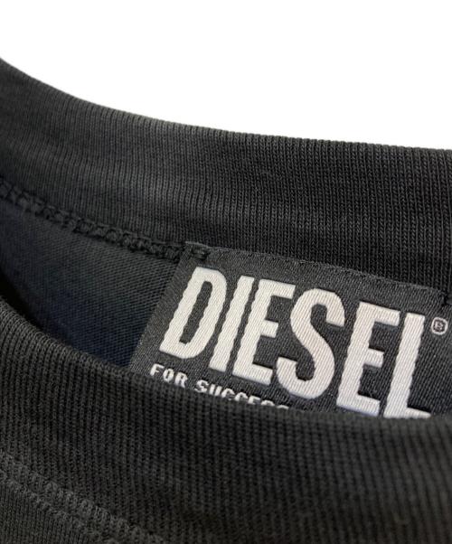 DIESEL（ディーゼル）DIESEL (ディーゼル) T-WASH-OUT TEE ブラック サイズ:Sの古着・服飾アイテム