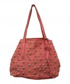 JIMMY CHOOジミーチュウ）の古着「スタースタッズハンドバッグ」｜ピンク