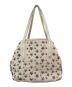 JIMMY CHOO (ジミーチュウ) スタースタッズハンドバッグ ホワイト：5000円