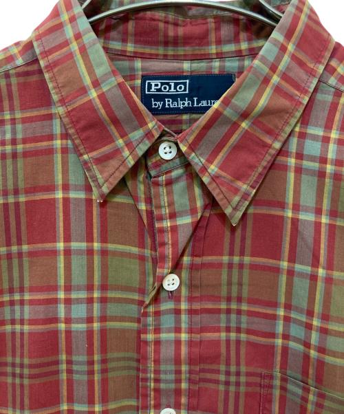 POLO RALPH LAUREN（ポロ・ラルフローレン）POLO RALPH LAUREN (ポロ・ラルフローレン) チェックシャツ レッド サイズ:Lの古着・服飾アイテム