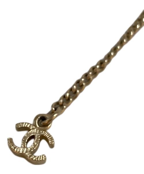 CHANEL（シャネル）CHANEL (シャネル) ココマークネックレス ゴールド×ピンクの古着・服飾アイテム