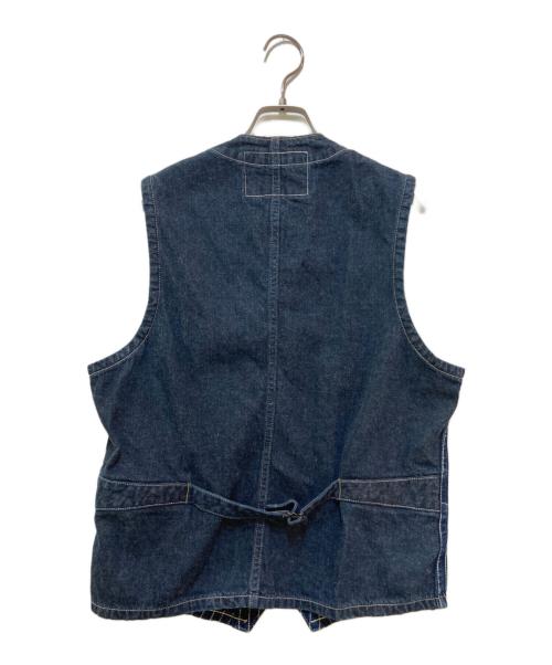 SUGAR CANE（シュガーケーン）SUGAR CANE (シュガーケーン) ヒッコリーデニムベスト インディゴ サイズ:38の古着・服飾アイテム