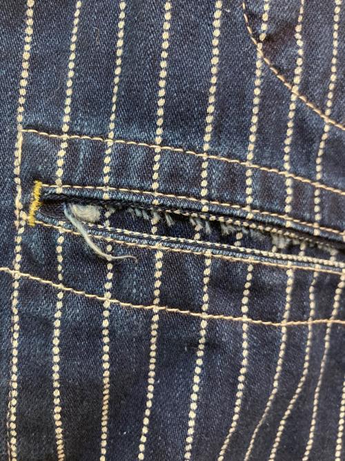 SUGAR CANE（シュガーケーン）SUGAR CANE (シュガーケーン) ヒッコリーデニムベスト インディゴ サイズ:38の古着・服飾アイテム