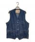 SUGAR CANE（シュガーケーン）の古着「ヒッコリーデニムベスト」｜インディゴ