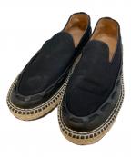 BOTTEGA VENETAボッテガベネタ）の古着「エスパドリーユスリッポン」｜ブラック