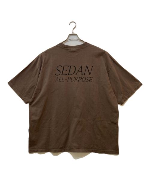 SEDAN ALL-PURPOSE（セダンオールパーパス）SEDAN ALL-PURPOSE (セダンオールパーパス) GARMENT DYED S/S TEE　SD24S-CT06 ブラウン サイズ:XLの古着・服飾アイテム