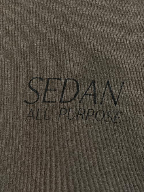SEDAN ALL-PURPOSE（セダンオールパーパス）SEDAN ALL-PURPOSE (セダンオールパーパス) GARMENT DYED S/S TEE　SD24S-CT06 ブラウン サイズ:XLの古着・服飾アイテム