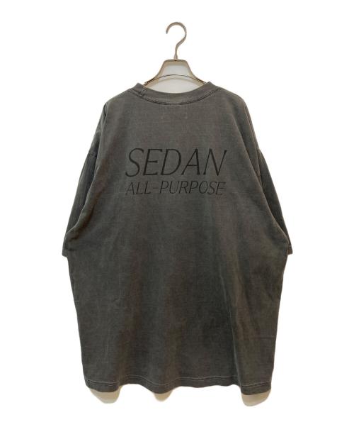 SEDAN ALL-PURPOSE（セダンオールパーパス）SEDAN ALL-PURPOSE (セダンオールパーパス) GARMENT DYED S/S TEE ブラック サイズ:XLの古着・服飾アイテム