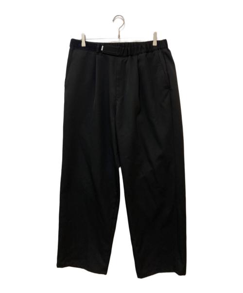 Graphpaper（グラフペーパー）Graphpaper (グラフペーパー) Scale Off Wool Wide Chef Pants ブラック サイズ:2の古着・服飾アイテム