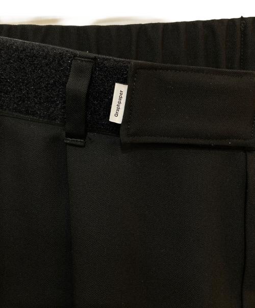 Graphpaper（グラフペーパー）Graphpaper (グラフペーパー) Scale Off Wool Wide Chef Pants ブラック サイズ:2の古着・服飾アイテム