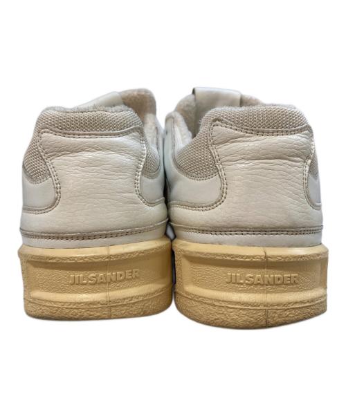 JIL SANDER（ジルサンダー）JIL SANDER (ジルサンダー) ロートップレザースニーカー ホワイト サイズ:45の古着・服飾アイテム