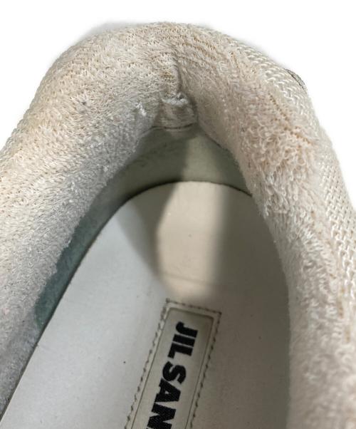 JIL SANDER（ジルサンダー）JIL SANDER (ジルサンダー) ロートップレザースニーカー ホワイト サイズ:45の古着・服飾アイテム