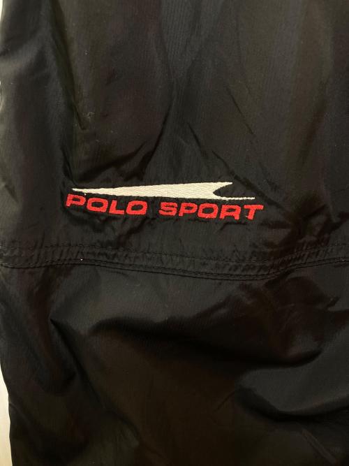 POLO SPORT（ポロスポーツ）POLO SPORT (ポロスポーツ) サイドジップナイロンハーフパンツ ブラック サイズ:Mの古着・服飾アイテム