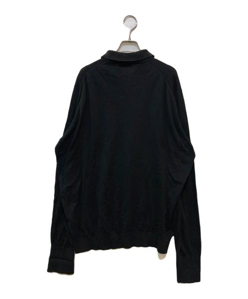 JOHN SMEDLEY（ジョンスメドレー）JOHN SMEDLEY (ジョンスメドレー) シーアイランドコットンポロシャツ ブラック サイズ:XXLの古着・服飾アイテム
