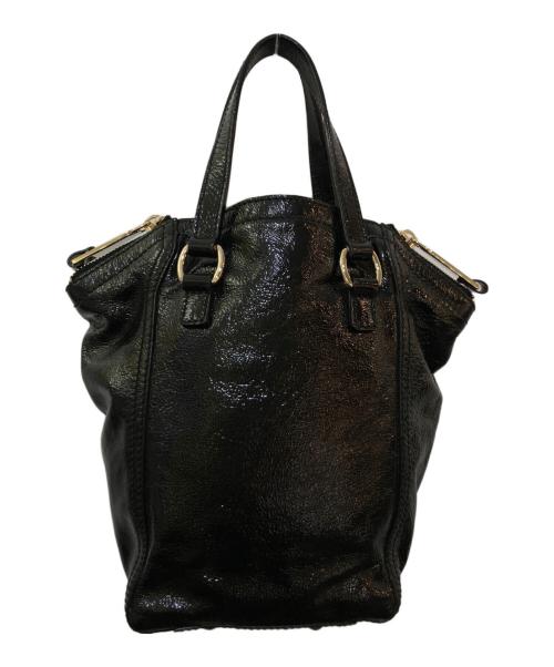 Yves Saint Laurent（イヴサンローラン）Yves Saint Laurent (イヴサンローラン) ダウンタウンミニハンドバッグ　213729 ブラックの古着・服飾アイテム