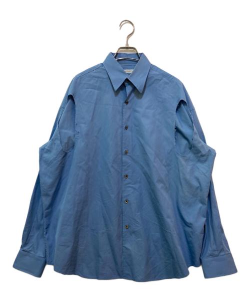 JOHN LAWRENCE SULLIVAN（ジョン ローレンス サリバン）JOHN LAWRENCE SULLIVAN (ジョン ローレンス サリバン) THOMAS MANSON (トーマスメイソン) カットデザインシャツ ブルー サイズ:Mの古着・服飾アイテム