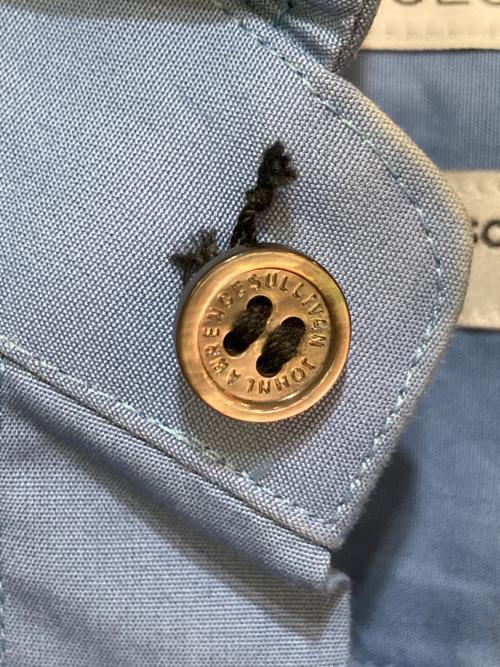 JOHN LAWRENCE SULLIVAN（ジョン ローレンス サリバン）JOHN LAWRENCE SULLIVAN (ジョン ローレンス サリバン) THOMAS MANSON (トーマスメイソン) カットデザインシャツ ブルー サイズ:Mの古着・服飾アイテム