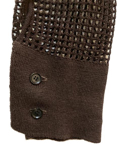 AURALEE（オーラリー）AURALEE (オーラリー) メッシュシャツ ブラウン サイズ:不明(実寸をご参照下さい)の古着・服飾アイテム