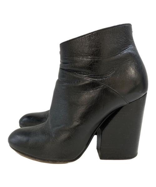Maison Margiela（メゾンマルジェラ）Maison Margiela (メゾンマルジェラ) レザープレーントゥブーティ　58WU0070 ブラック サイズ:38の古着・服飾アイテム