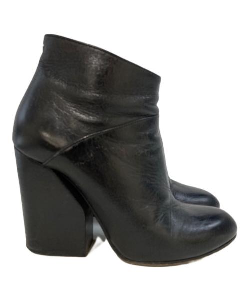 Maison Margiela（メゾンマルジェラ）Maison Margiela (メゾンマルジェラ) レザープレーントゥブーティ　58WU0070 ブラック サイズ:38の古着・服飾アイテム