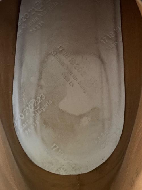 Maison Margiela（メゾンマルジェラ）Maison Margiela (メゾンマルジェラ) レザープレーントゥブーティ　58WU0070 ブラック サイズ:38の古着・服飾アイテム