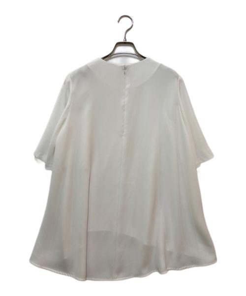 ENFOLD（エンフォルド）ENFOLD (エンフォルド) Aラインシルエットプルオーバーブラウス　300BA230-0430 ホワイト サイズ:38の古着・服飾アイテム