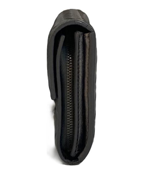 BOTTEGA VENETA（ボッテガベネタ）BOTTEGA VENETA (ボッテガベネタ) コーティングイントレチャート 長財布 シルバーの古着・服飾アイテム