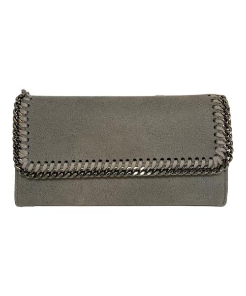 STELLA McCARTNEY（ステラマッカートニー）STELLA McCARTNEY (ステラマッカートニー) FALABELLAフラップコンチネンタルウォレット グレーの古着・服飾アイテム