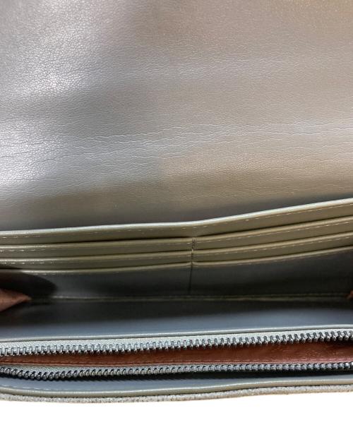 STELLA McCARTNEY（ステラマッカートニー）STELLA McCARTNEY (ステラマッカートニー) FALABELLAフラップコンチネンタルウォレット グレーの古着・服飾アイテム