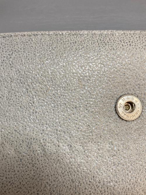 STELLA McCARTNEY（ステラマッカートニー）STELLA McCARTNEY (ステラマッカートニー) FALABELLAフラップコンチネンタルウォレット グレーの古着・服飾アイテム