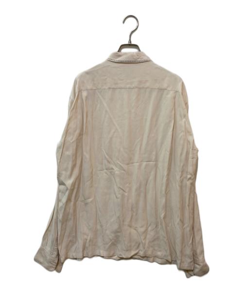 STYLE EYES（スタイルアイズ）STYLE EYES (スタイルアイズ) レーヨンオープンカラーシャツ ベージュ サイズ:Lの古着・服飾アイテム