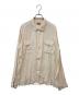 STYLE EYES（スタイルアイズ）の古着「レーヨンオープンカラーシャツ」｜ベージュ