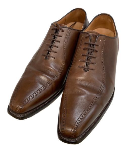 SCOTCH GRAIN（スコッチグレイン）SCOTCH GRAIN (スコッチグレイン) スワールトゥシューズ ブラウン サイズ:26の古着・服飾アイテム