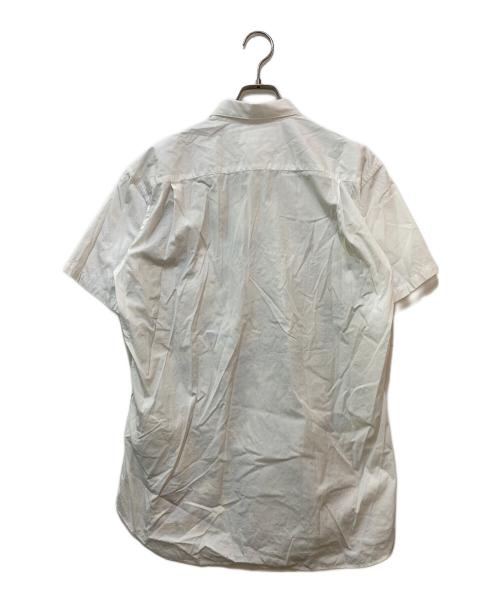 COMME des GARCONS SHIRT（コムデギャルソンシャツ）COMME des GARCONS SHIRT (コムデギャルソンシャツ) フラワー切替型抜きS/Sシャツ　S24035 ブラック×ホワイト サイズ:Ｍの古着・服飾アイテム