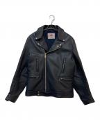 JAMES GROSEジェームスグロース）の古着「MANILA ダブルライダースジャケット」｜ネイビー