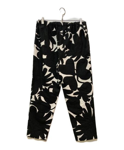 MARNI（マルニ）MARNI (マルニ) リネンコットンシルク総柄パンツ　PAMA014A2HTL288 ブラック サイズ:42の古着・服飾アイテム