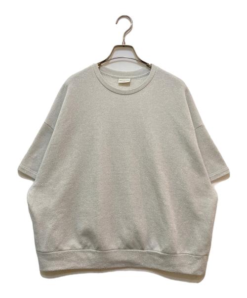 DRIES VAN NOTEN（ドリスヴァンノッテン）DRIES VAN NOTEN (ドリスヴァンノッテン) ショートスリーブラメスウェット　THDP-YM-1024 グレー サイズ:Sの古着・服飾アイテム