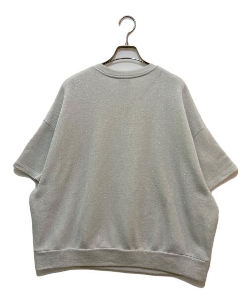 DRIES VAN NOTEN（ドリスヴァンノッテン）DRIES VAN NOTEN (ドリスヴァンノッテン) ショートスリーブラメスウェット　THDP-YM-1024 グレー サイズ:Sの古着・服飾アイテム