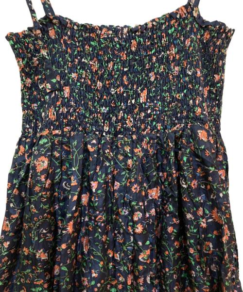 ne quittez pas（ヌキテパ）ne quittez pas (ヌキテパ) 総柄キャミソールワンピース ネイビー サイズ:不明(実寸をご参照下さい)の古着・服飾アイテム