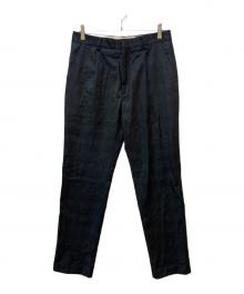 WACKO MARIA（ワコマリア）の古着「REDAチェックスラックス」｜ブラック