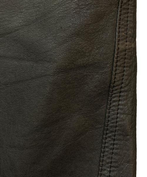 nonnative（ノンネイティブ）nonnative (ノンネイティブ) STRANGER EASY PANTS WIDE FIT COW LEATHER ブラック サイズ:2の古着・服飾アイテム