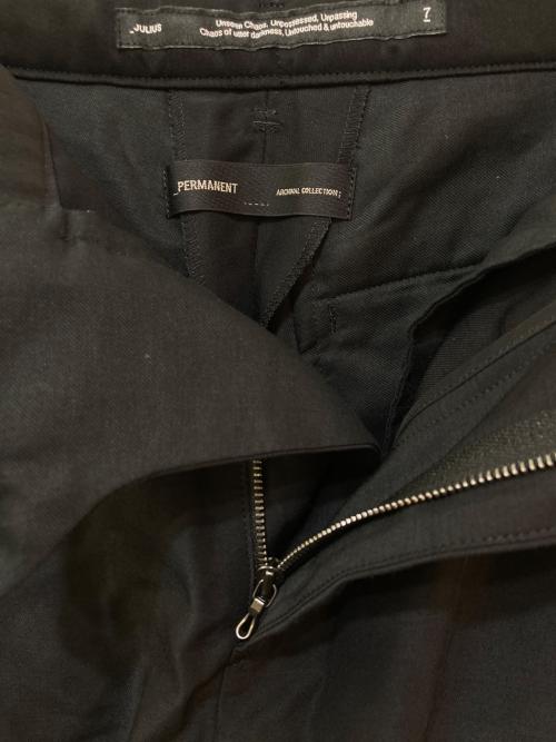 JULIUS（ユリウス）JULIUS (ユリウス) PERMANENT カットオフパンツ ブラック サイズ:表記なしの古着・服飾アイテム