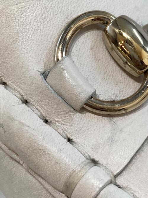 GUCCI（グッチ）GUCCI (グッチ) ホースビットローファー 155182 ホワイト サイズ:41Eの古着・服飾アイテム