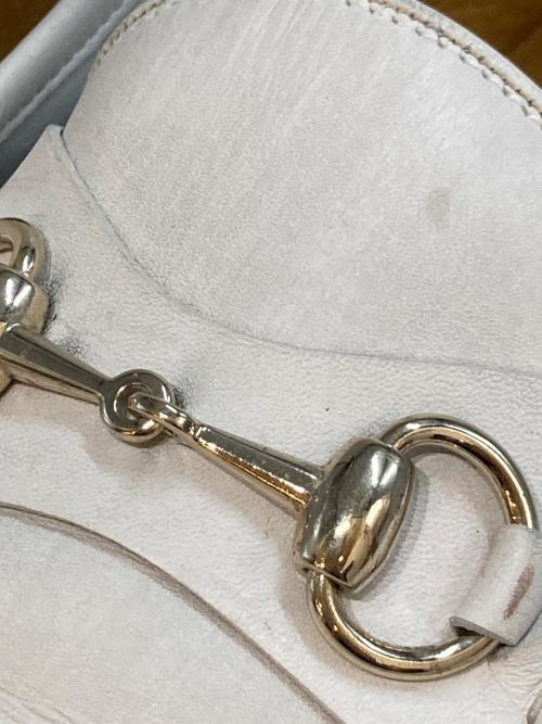 GUCCI（グッチ）GUCCI (グッチ) ホースビットローファー 155182 ホワイト サイズ:41Eの古着・服飾アイテム