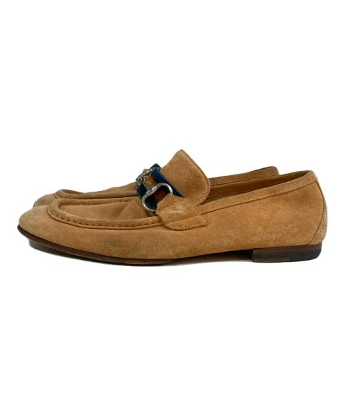 GUCCI（グッチ）GUCCI (グッチ) ローファー　16716 ブラウン サイズ:41の古着・服飾アイテム