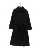 MaxMaraマックスマーラ）の古着「カシミヤ混ロングコート」｜ブラック